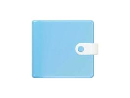 3d rendering wallet icon illustration transparent vector