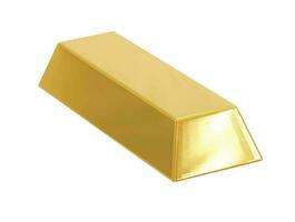 Gold bar icon 3d illustration vector