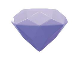 Diamond icon 3d rendering illustration vector