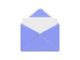 Message icon 3d render vector