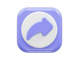 Share icon vector 3d render
