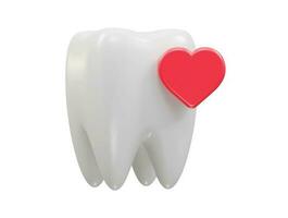 Teeth vector 3d render icon