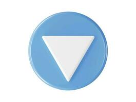 Arrow icon 3d rendering vector illustration transparent element