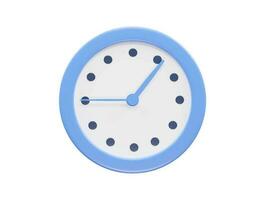 Clock icon 3d illustration vector