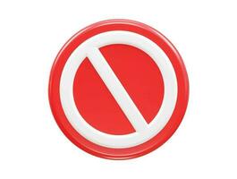 Ad blocker icon 3d render vector