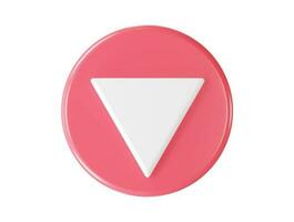 Arrow icon 3d rendering vector illustration transparent element