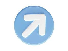 Arrow icon 3d render vector