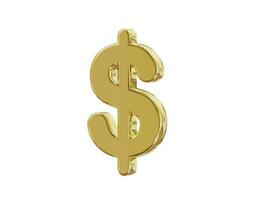 Dollar icon illustration render transparent vector