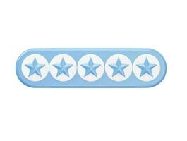 Star  rating icon 3d vector illustration