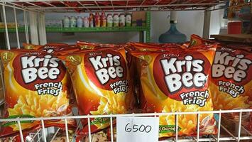 Tulungagung, East Java, Indonesia, 2020 - snacks in Indonesia with the name kris bee. 2023 - photo