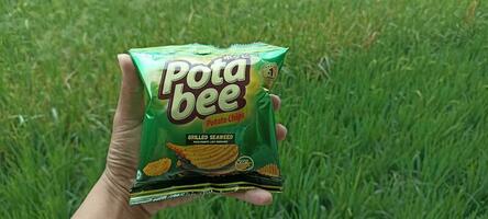 Tulungagung, East Java, Indonesia, 2023 - snack call name potabee, familiar in Indonesia. photo