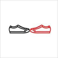 picture of shoes facing each vector