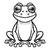 Frog Vector silhouette  illustration