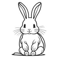 Rabbit vector clipart illustration