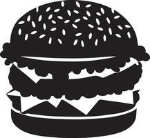 Burger Vector silhouette illustration