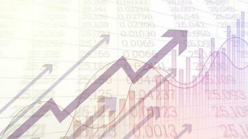 exitoso valores mercado fondo de pantalla. mejorado negocio información y financiero crecimiento datos. negocio crecimiento antecedentes con el bar gráfico estático y arriba flecha. financiero datos estrategia vector