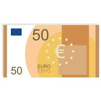 50 euro icon. Vector illustration.