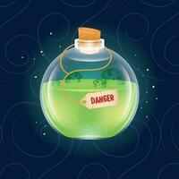 Isolated colored magical potion elixir Vector