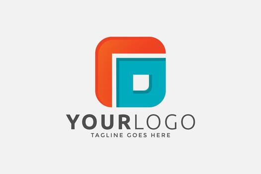 Abstract square Design template icon, sign success, technology, innovation, digital. vector