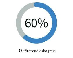 Pie chart diagrams vector. percentage diagrams for infographics. vector