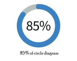 Pie chart diagrams vector. percentage diagrams for infographics. vector