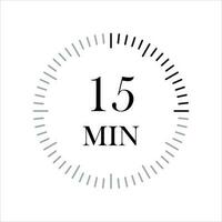 15 minutes timers Clocks, Timer 15 min icon. vector