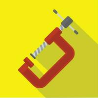 Clamp Flat Style Vector Icon Desing