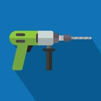 Drill Flat Design Vector Icon