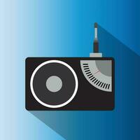 Radio Flat Style vector Icon