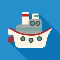 Ship Flat Style Vector Icon