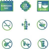 ramadan arabic islamic celebration icon silhouette style icon vector