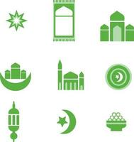 ramadan arabic islamic celebration icon silhouette style icon vector