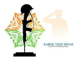 26th july Kargil Vijiay Diwas celebration background design vector