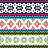 collection of abstract geometric pattern motifs vector