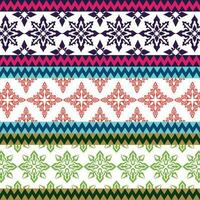 collection of abstract geometric pattern motifs vector