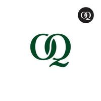 Luxury Modern Serif Letter OQ Monogram Logo Design vector