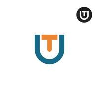 Letter UT Monogram Logo Design vector