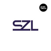 Letter SZL Monogram Logo Design vector