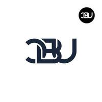 Letter CBU Monogram Logo Design vector