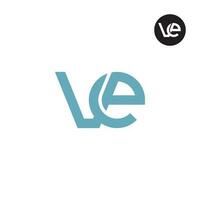 Letter VE Monogram Logo Design vector