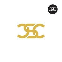 Letter CSC Monogram Logo Design vector