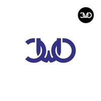 Letter CWO Monogram Logo Design vector