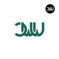 letra cww monograma logo diseño vector