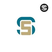 Letter SS Monogram Logo Design vector