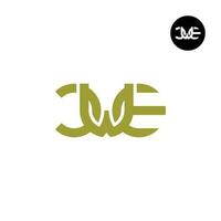 Letter CWE Monogram Logo Design vector
