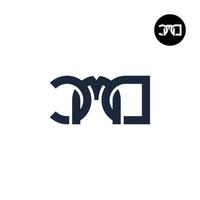 letra cmd monograma logo diseño vector
