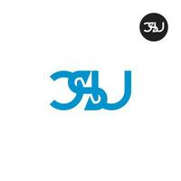 Letter CSU Monogram Logo Design vector