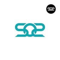 Letter SOZ SO2 Monogram Logo Design vector