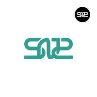 Letter SNZ SN2 Monogram Logo Design vector