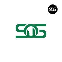 Letter SOG Monogram Logo Design vector